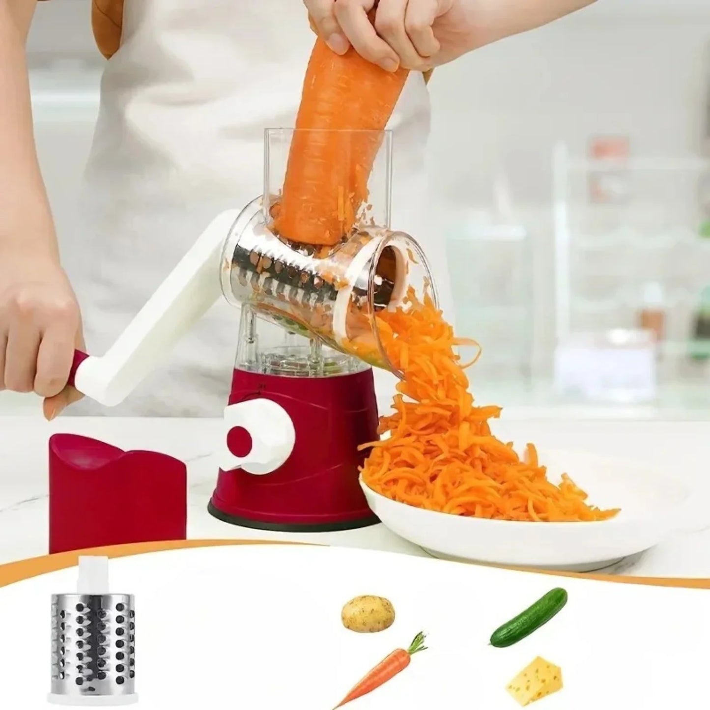 Mandoline cuisine - Avec tambour