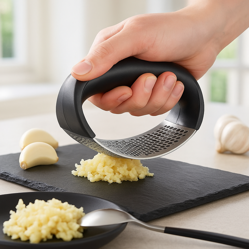 Presse_ail_en_acier_inoxydable_ergonomique