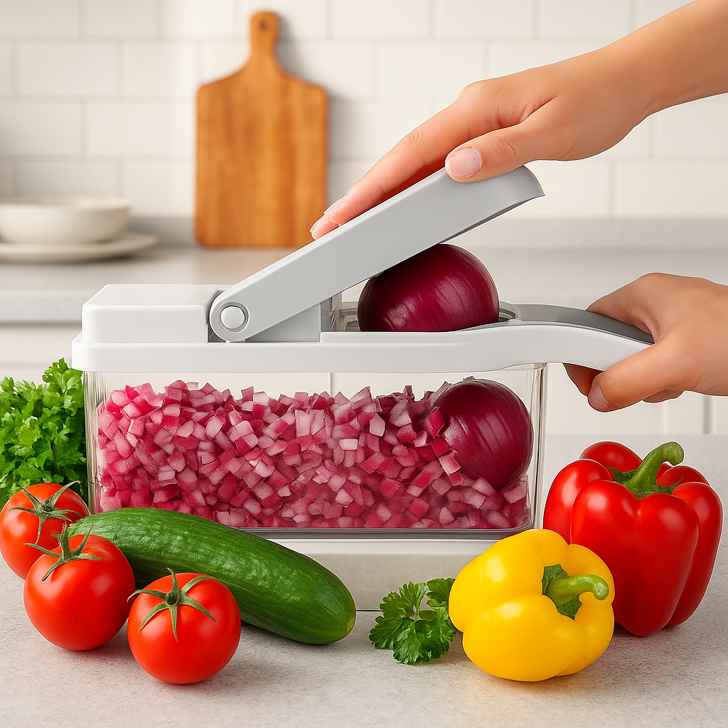 Mandoline cuisine - avec bac de récupération