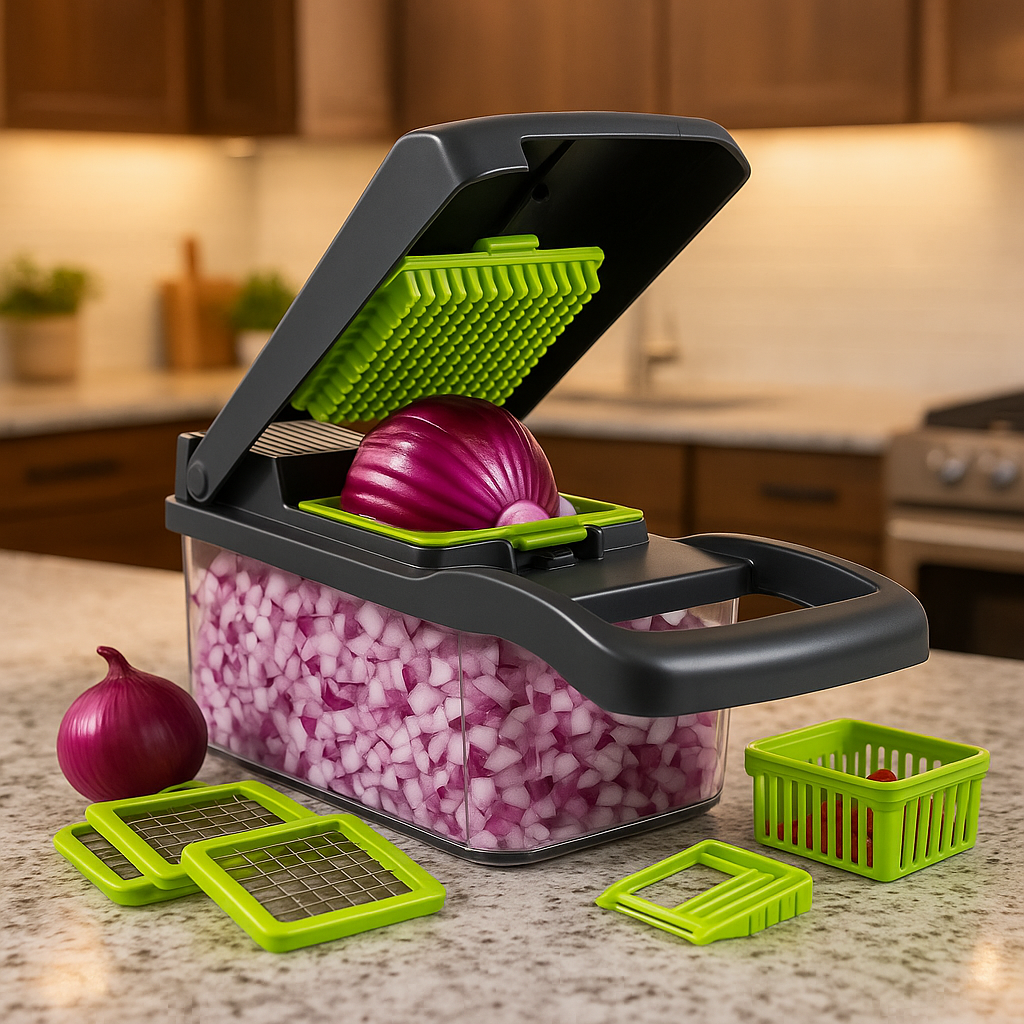 Mandoline cuisine - avec bac de récupération